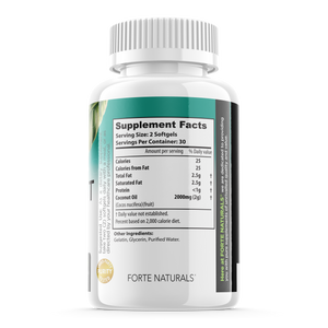 Coconut Oil Supplement MCT Oil soft gels c8 c10 Supplements Gut Health + Memory + Focus Supplement
