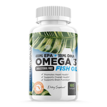 Load image into Gallery viewer, FORTE NATURALS Omega 3 High Potency Fish Oil 800mg EPA 600mg DHA Blood Flow Supplement For Men Cardio Circulation ED Support
