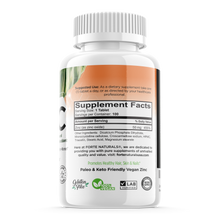 Load image into Gallery viewer, Zinc 50mg Tablets Supplements Specially Formulated for Sensitive Stomachs FORTE NATURALS Vegan 50mg, Non GMO, Easy to Swallow Zinc 50mg pills