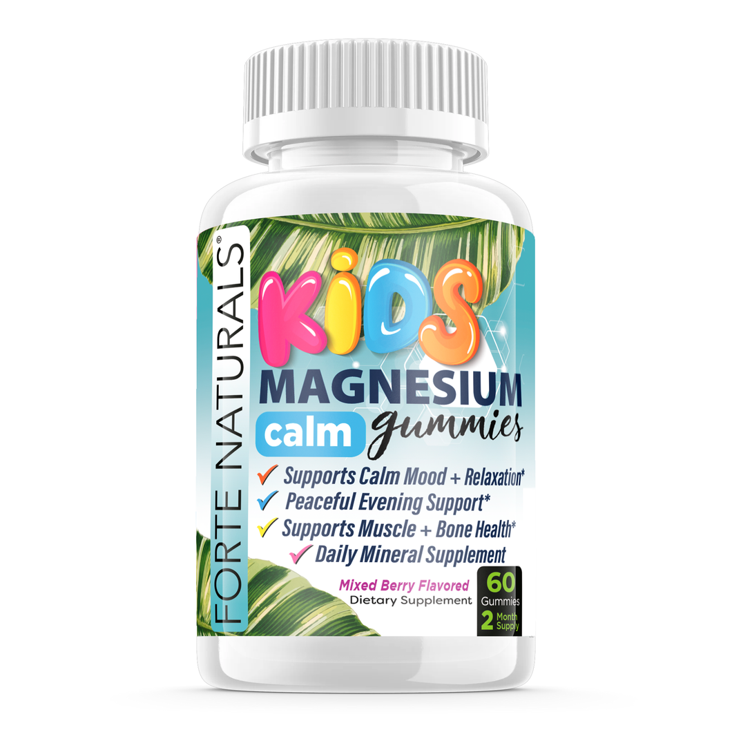 KIDS Magnesium Citrate Calm Bedtime Gummy Supplements Chewable