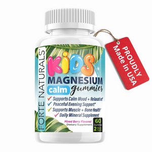 KIDS Magnesium Citrate Calm Bedtime Gummy Supplements Chewable