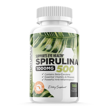 Load image into Gallery viewer, FORTE NATURALS Spirulina 1000mg vitamin supplement made in the USA
